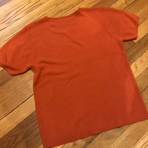 NWOT Amanda Smith Burnt Orange Sweater - Picture 5 of 6